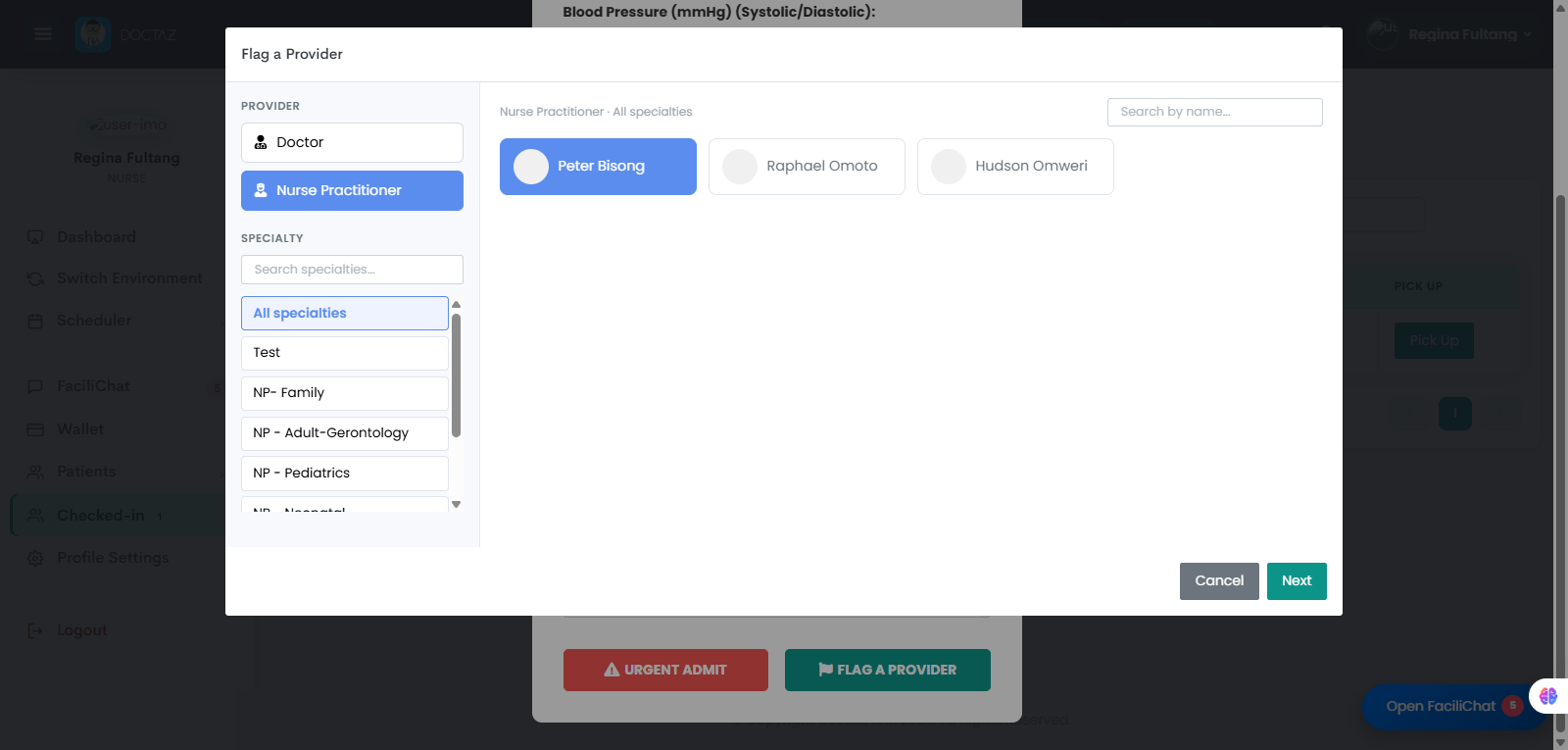 Select the Provider