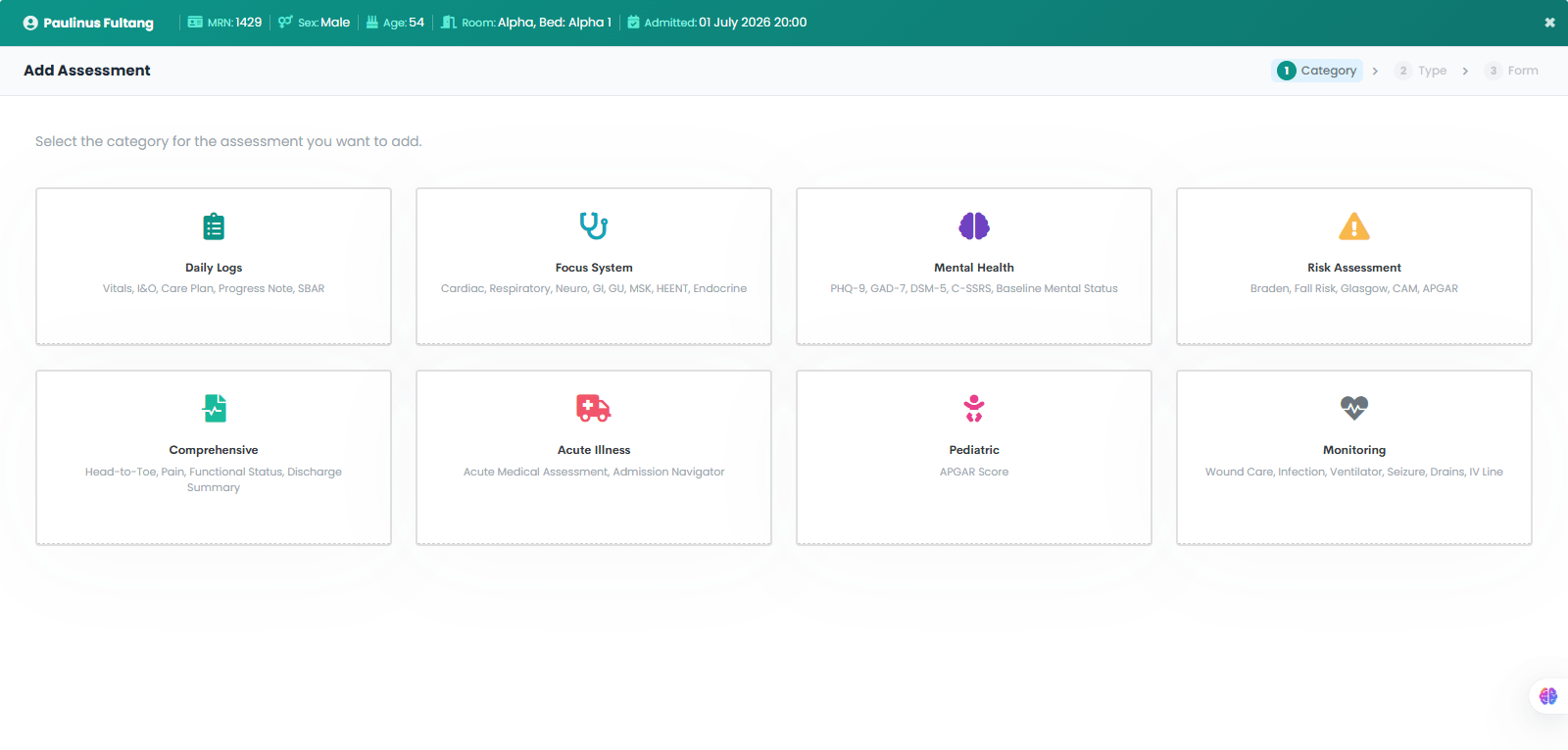 Assessment Categories