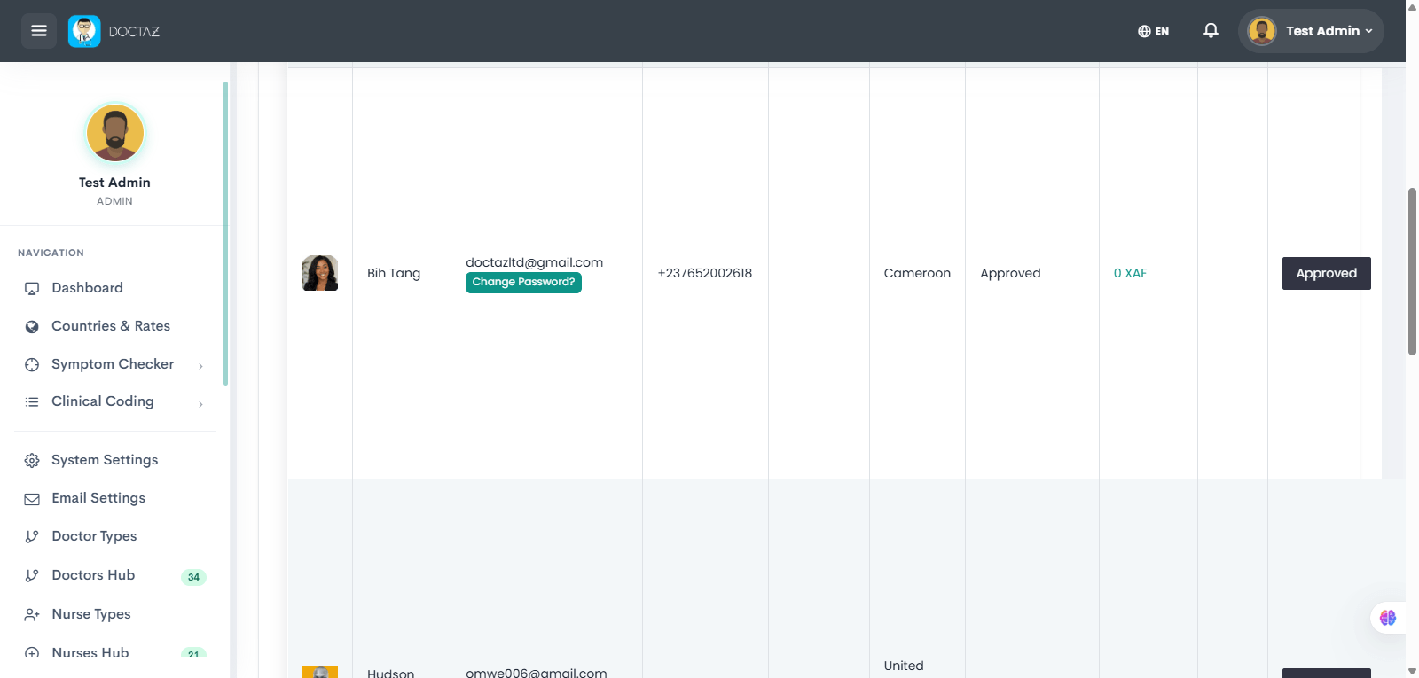 Access Dashboard
