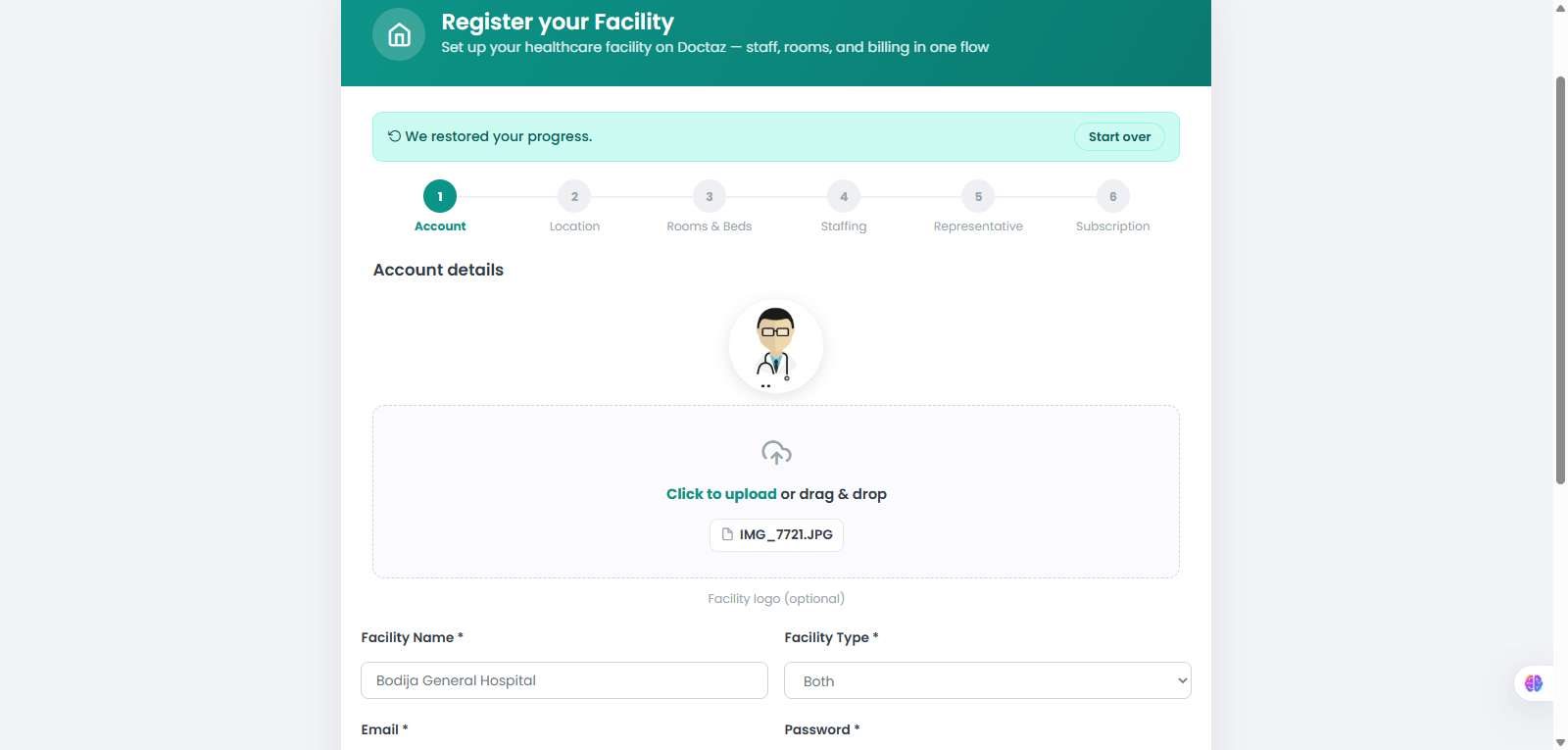 Complete Account Information