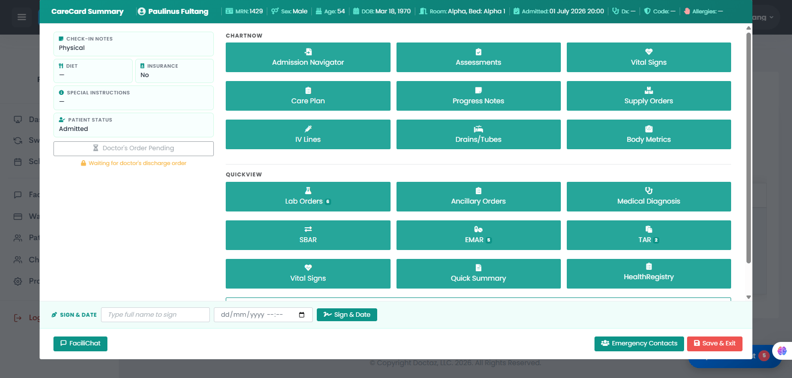 Nurse Reviews Medication Orders in eMAR
