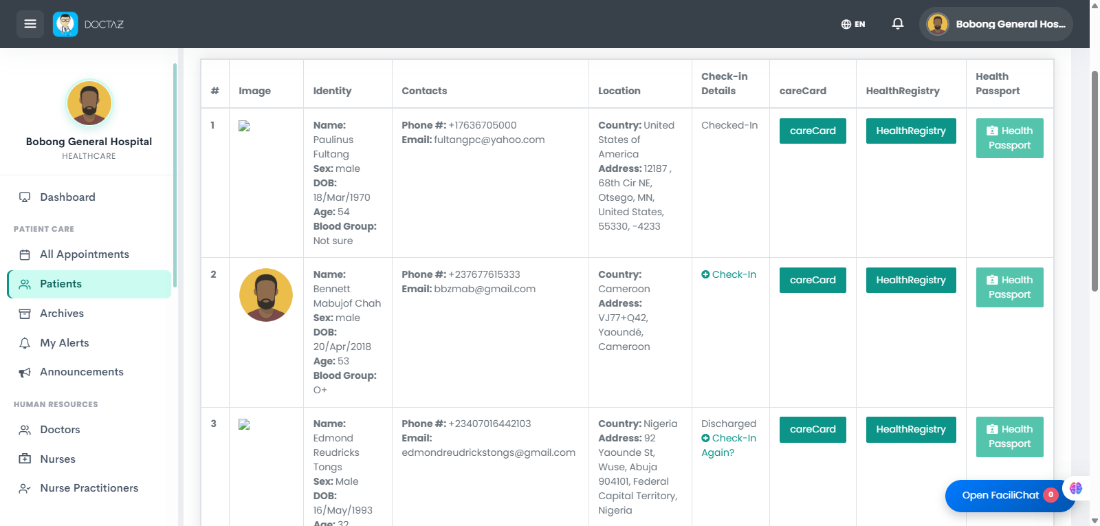 Existing Patient Added